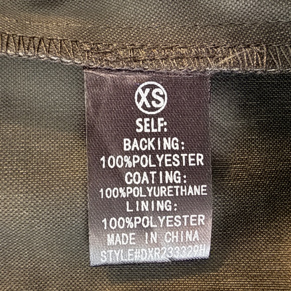 NWT Fashion Nova Dolce Faux Leather Embellished Jumpsuit Women’s Size XS - Picture 14 of 16